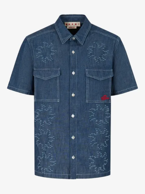 Marni pockets sun-detail shirt