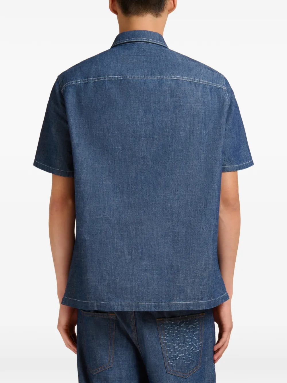 Marni Overhemd met zondetail Blauw