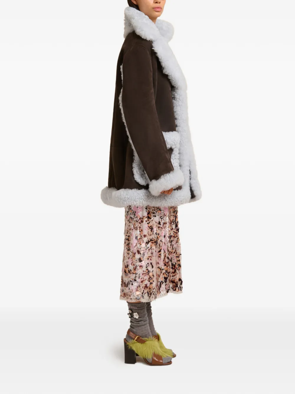 Marni Sequin Midi Dress In Pink