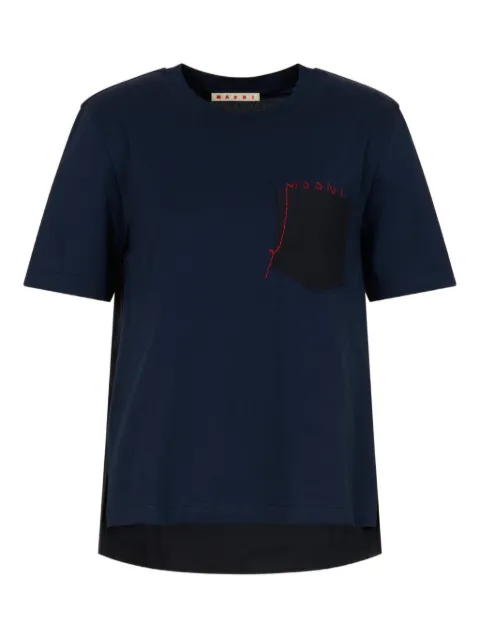 Marni T-Shirt mit Brusttasche
