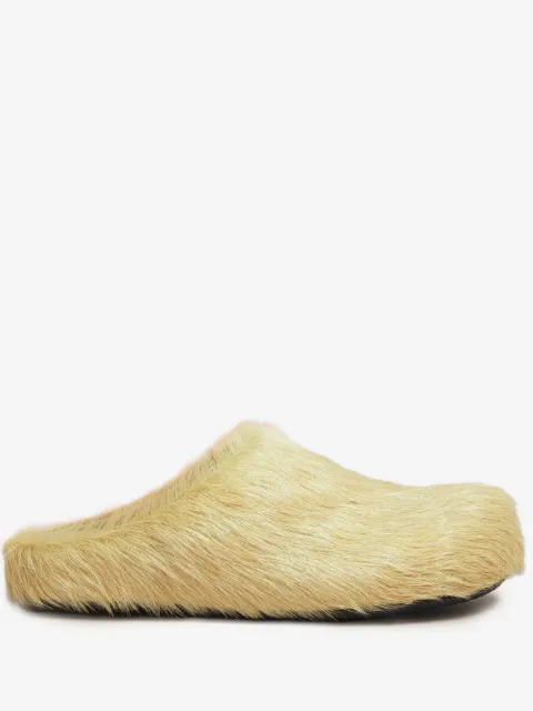 Marni long hair calfskin Fussbett sabot