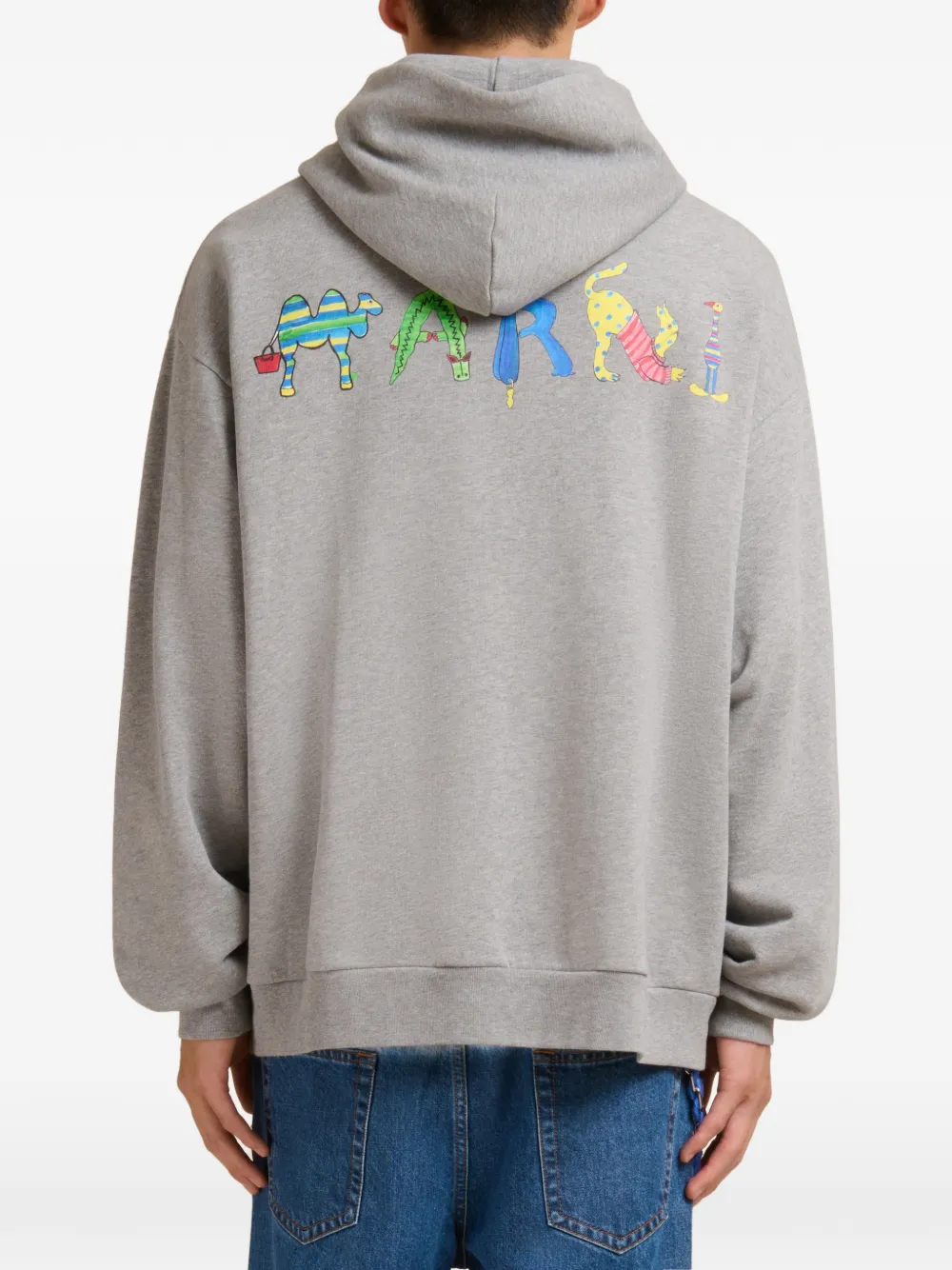 Marni Hoodie met logoprint Grijs