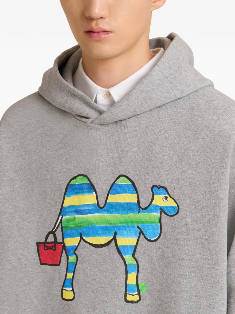 Marni Hoodie met logoprint Grijs