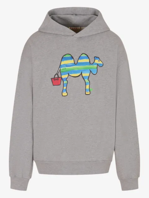 Marni logo-printed hoodie