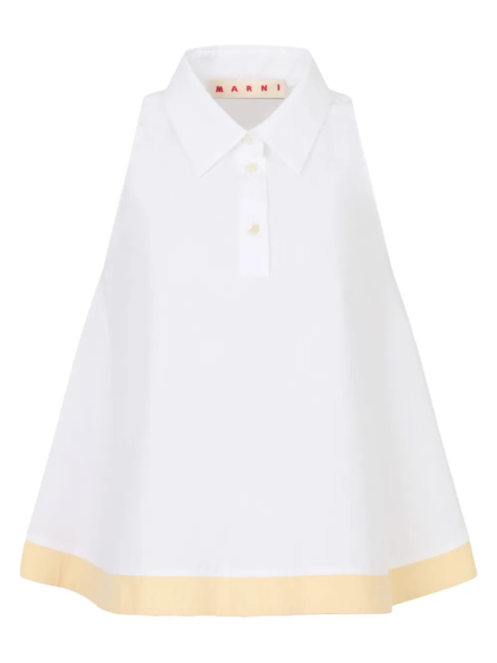 Marni camisa con cuello de playera tipo polo | blanco | Image 1