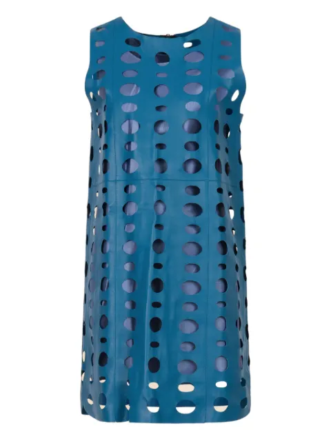 Marni circular cut-out sleeveless mini dress