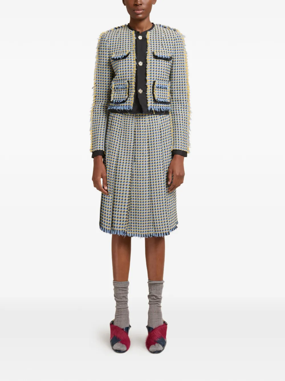 Marni Plooirok Blauw