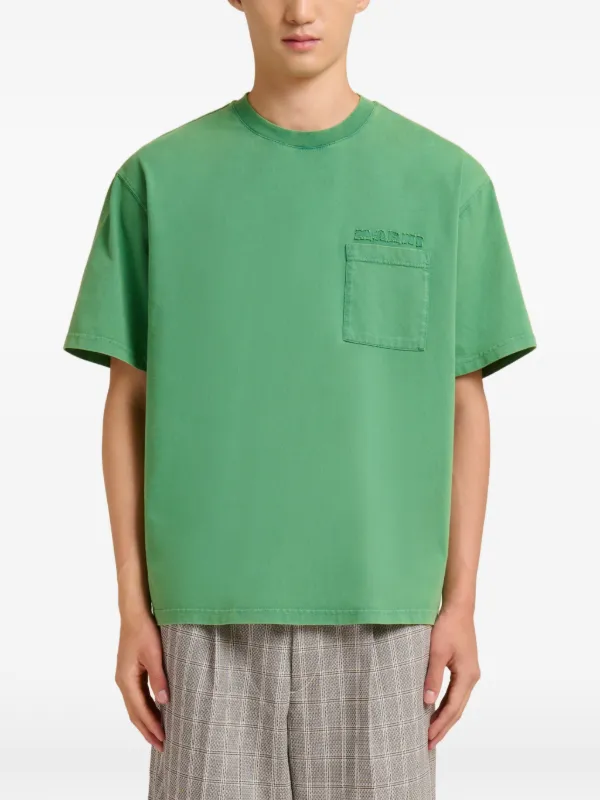 【即納】MARNI ネオングリーン オーバーサイズ Tシャツ 48 Marni ポケット Tシャツ | グリーン | FARFETCH JP