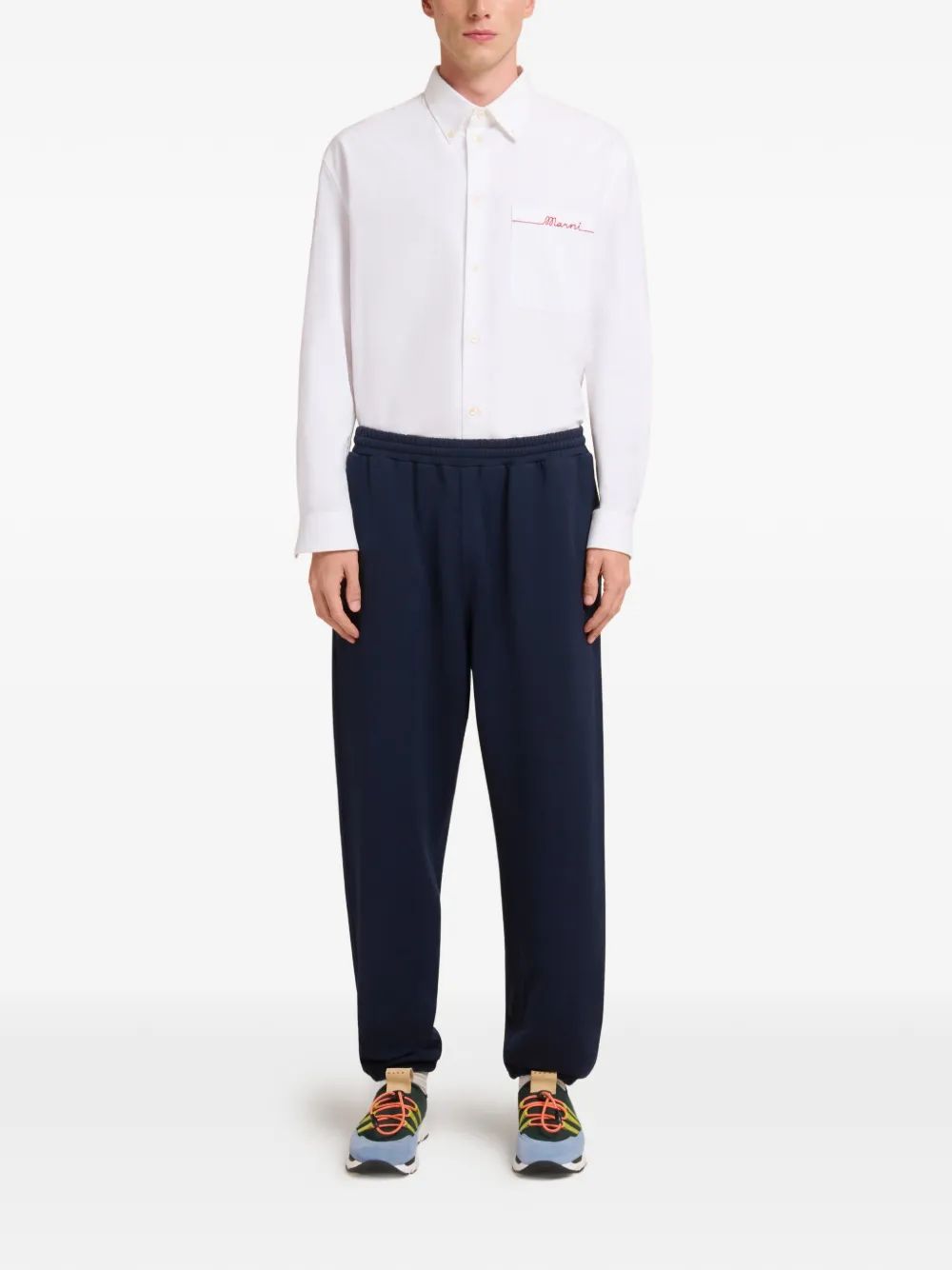 Marni grawstring logo-print track pants | Sweatpants | Image 2
