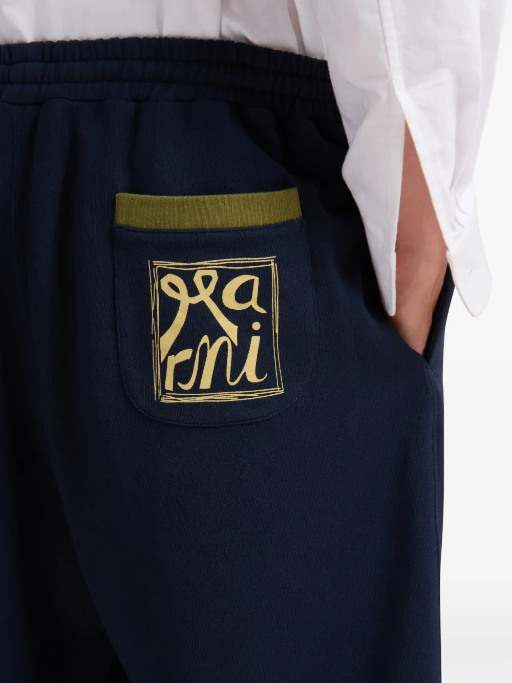 grawstring logo-print track pants