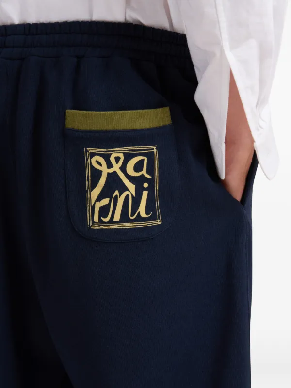 Marni ロゴ トラックパンツ | ブルー | FARFETCH JP