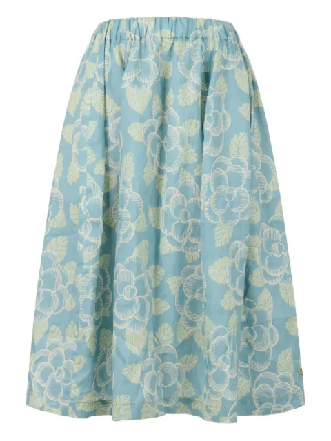 Marni floral-print midi skirt
