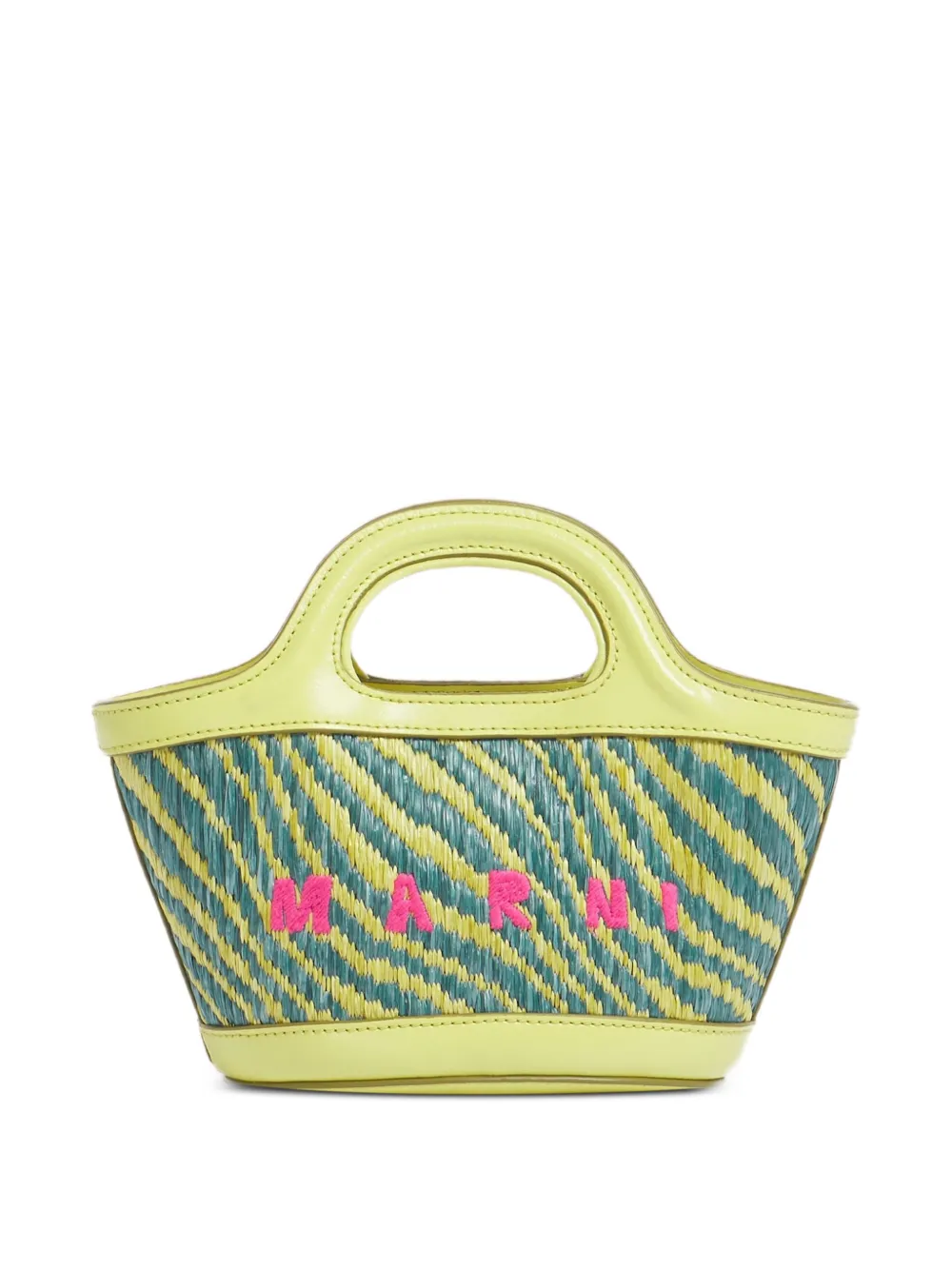 Marni Borsa tote con ricamo - Verde