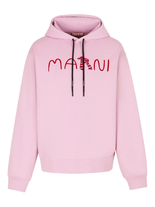 Marni ロゴ パーカー | ピンク | FARFETCH JP
