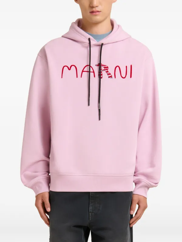 Marni ロゴ パーカー | ピンク | FARFETCH JP