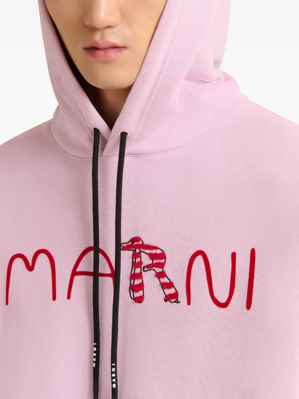 Marni ロゴ パーカー | ピンク | FARFETCH JP