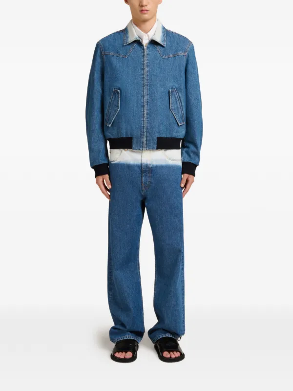 Marni デニム ボンバージャケット | ブルー | FARFETCH JP