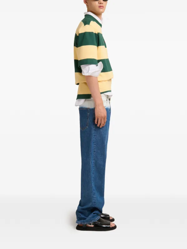 Marni Striped short-sleeve T-shirt | Green | FARFETCH