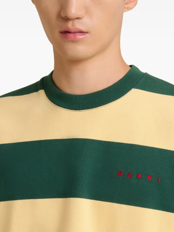 Marni ストライプ Tシャツ | グリーン | FARFETCH JP