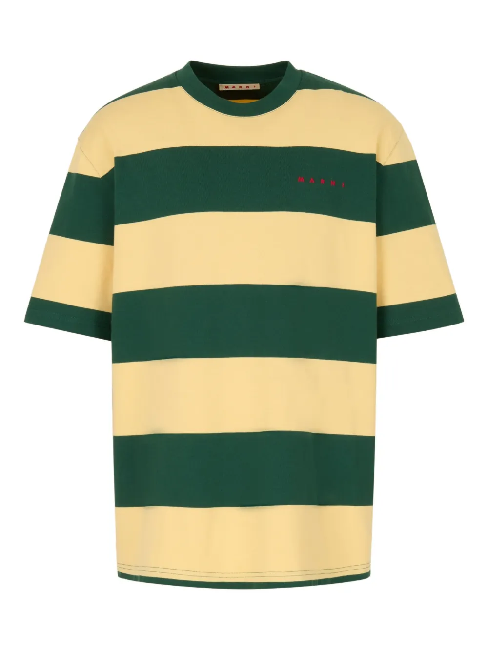 Marni T-shirt a righe - Verde