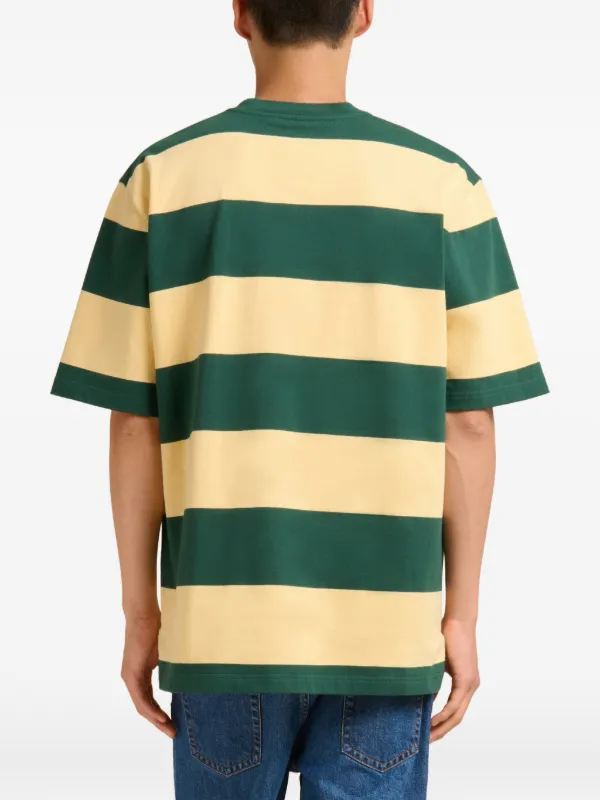 Marni Striped short-sleeve T-shirt | Green | FARFETCH