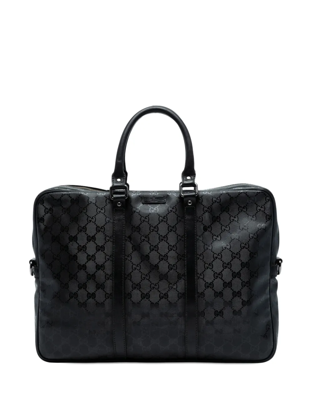 Gucci Pre-Owned 2016-2025 GG Imprime business bag - Black