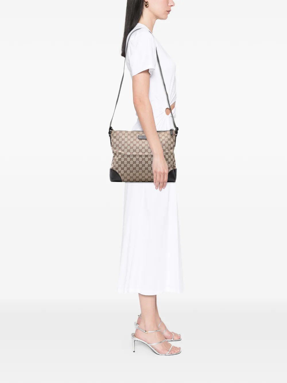 GUCCI Pre-owned 2000-2015 Gg Canvas Joy Messenger Crossbody Bag In Brown