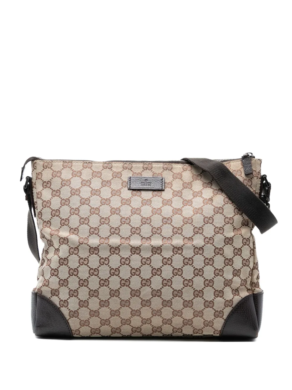 Click to view more detailed imagery on our partner's website Pre-owned Gucci 2000-2015 Gg Canvas Joy Messenger Crossbody Bag In Brown