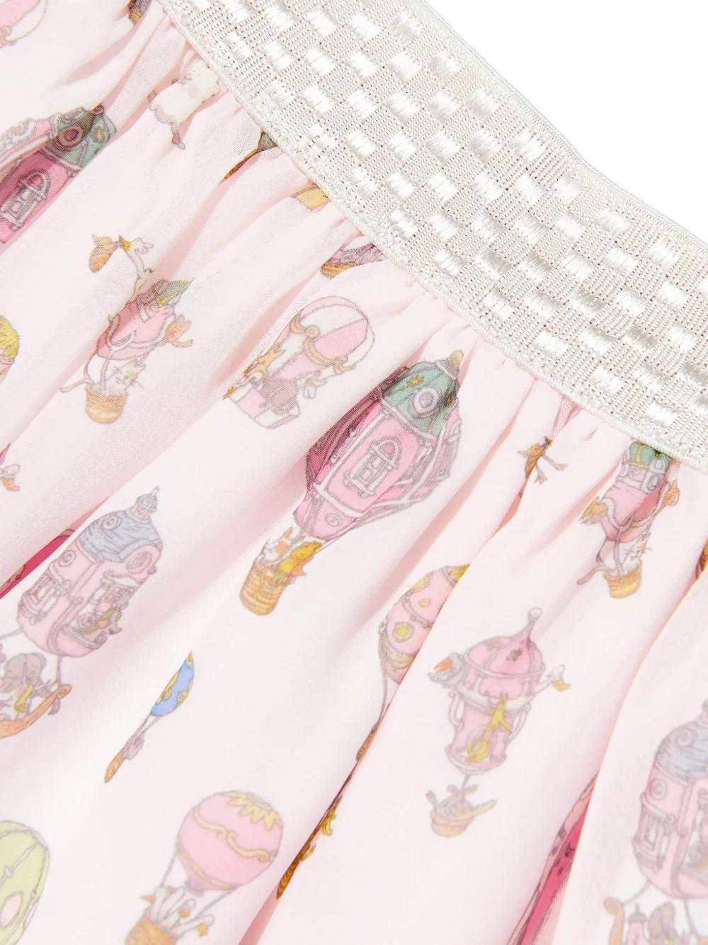 Atelier Choux Rok met ballonprint Roze