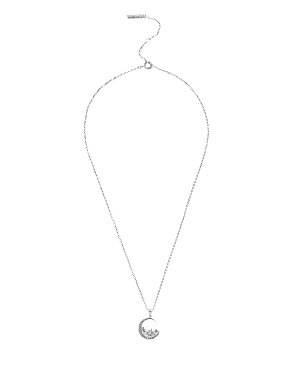 olivia burton Celestial Cluster Moon necklace - Argento