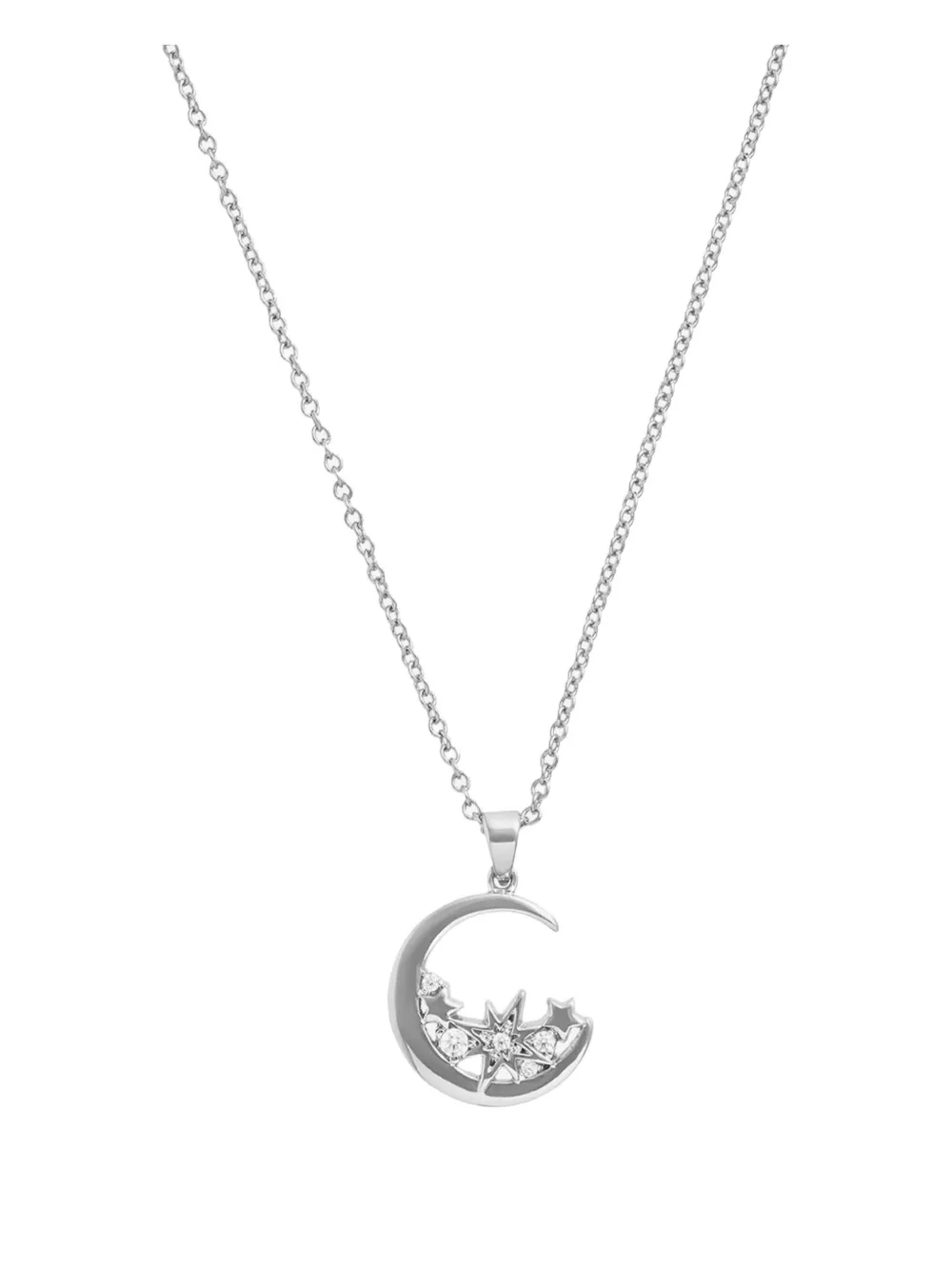 Olivia burton Celestial Cluster Moon necklace - Zilver