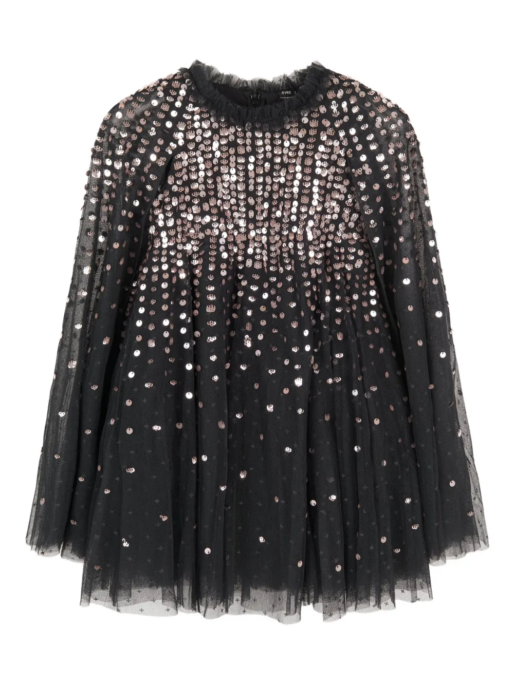 NEEDLE & THREAD KIDS Moonlight sequin-embellishment dress - Nero