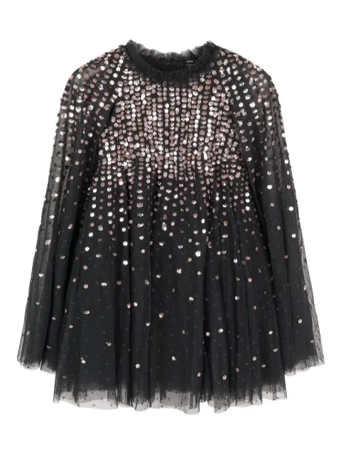 NEEDLE & THREAD KIDS Moonlight sequin-embellishment dress