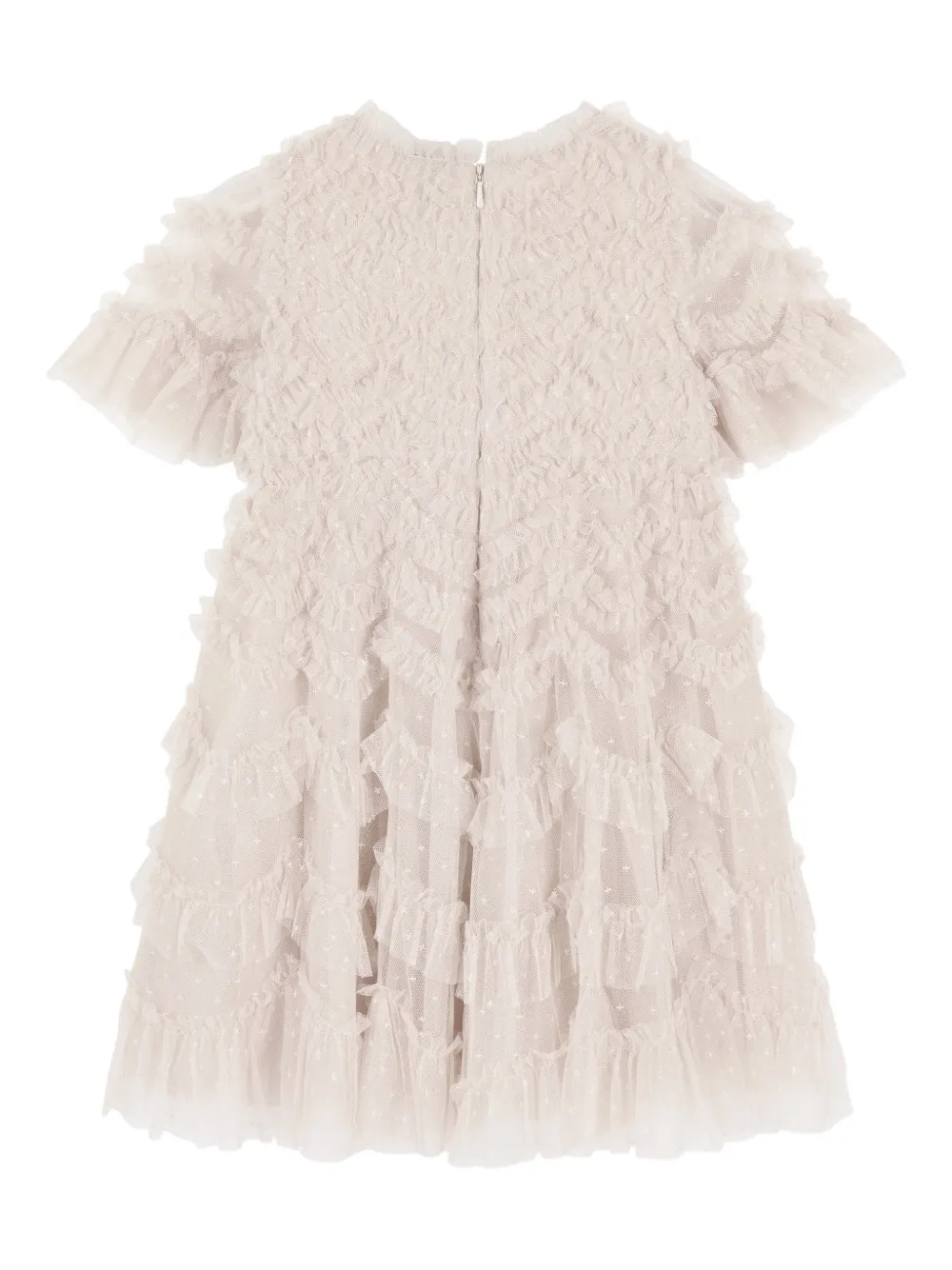  Needle & Thread Kids Amorette Ruffled Dress - Neutrals 