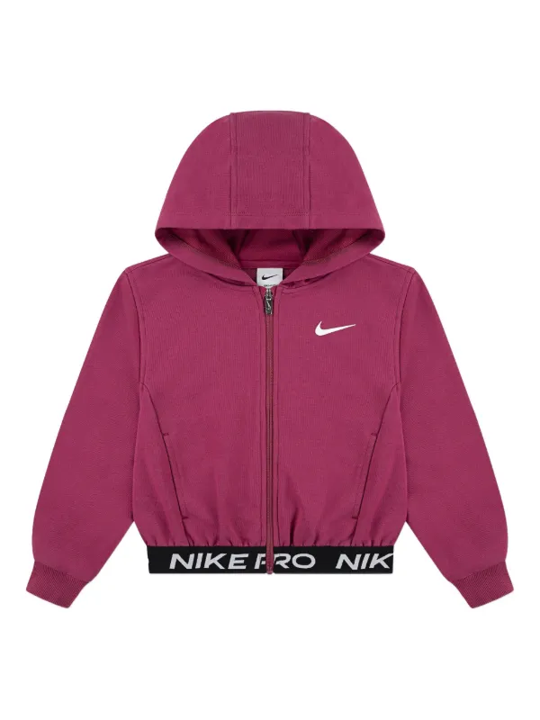 nike logo air hoodie in pink