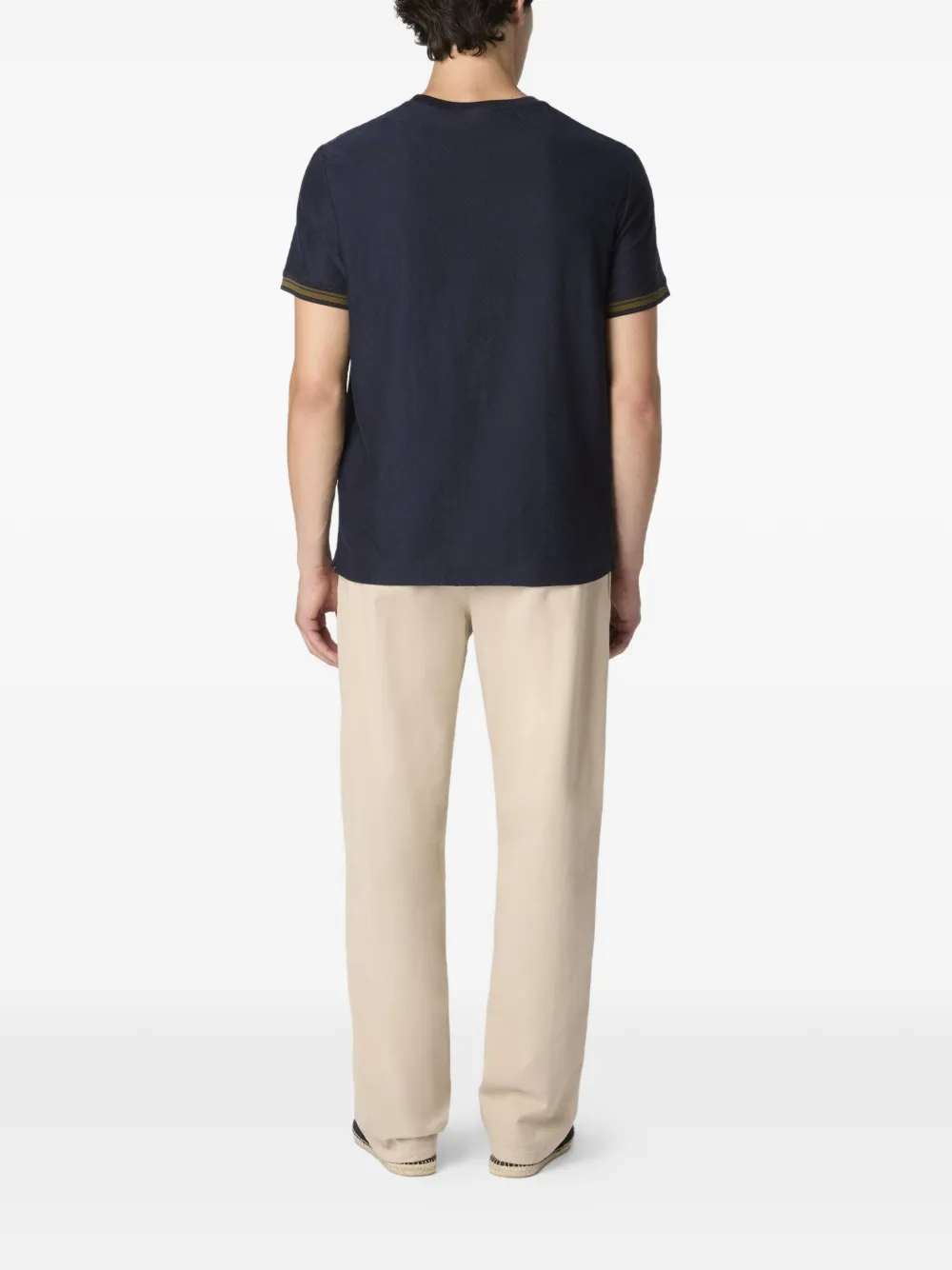 Missoni T-shirt met zigzag-patroon Blauw