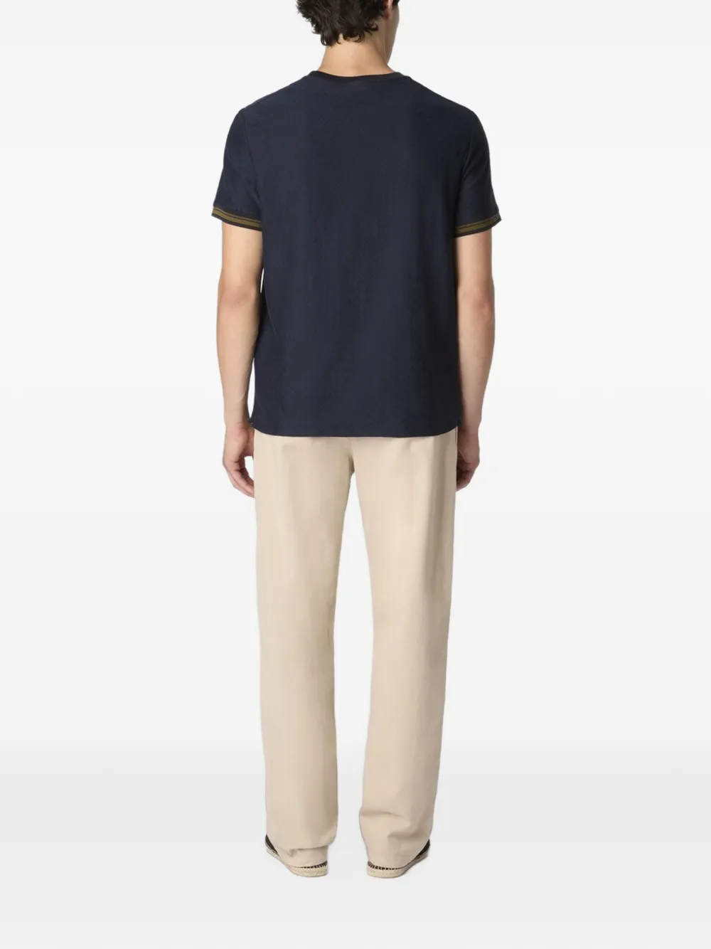 Missoni T-shirt met zigzag-patroon Blauw