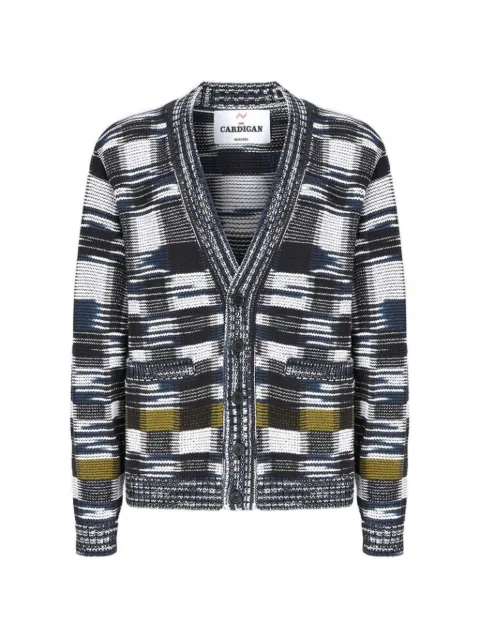 Missoni cotton-blend cardigan with check pattern