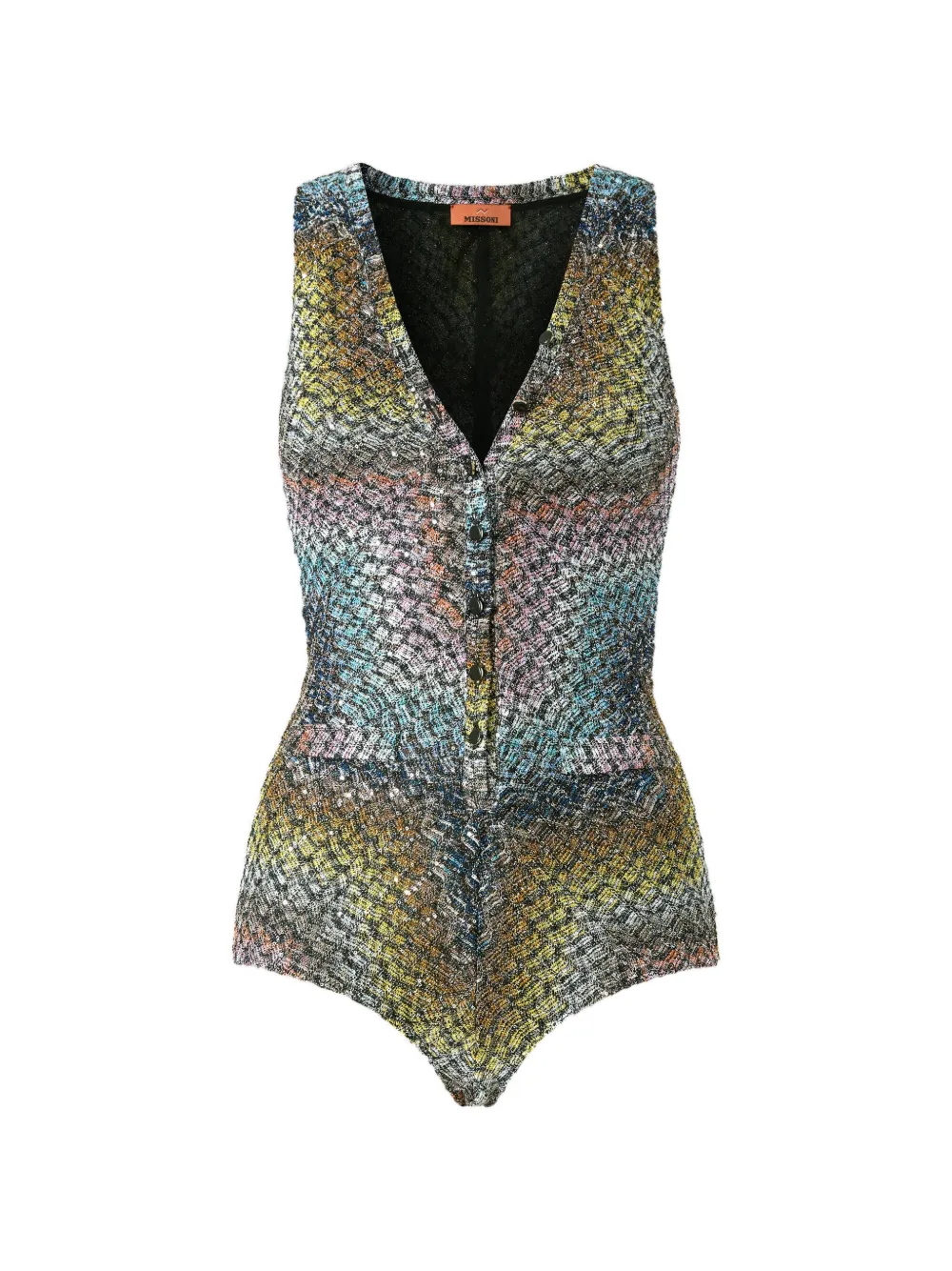 Missoni Costume da bagno con scollo a V - Blu