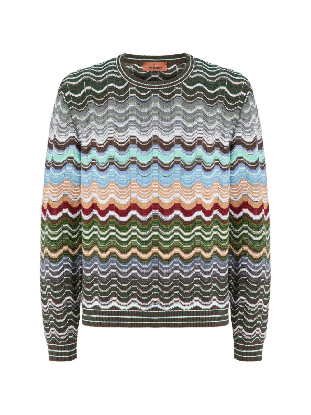 Missoni crew-neck sweater - Verde
