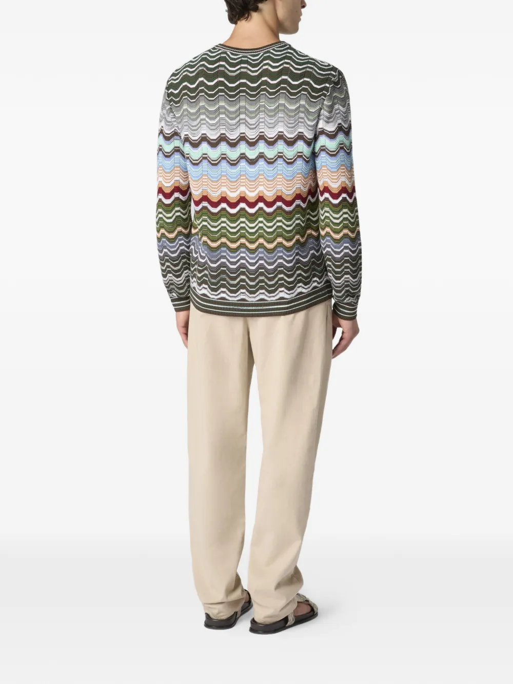 Missoni Trui met ronde hals Groen