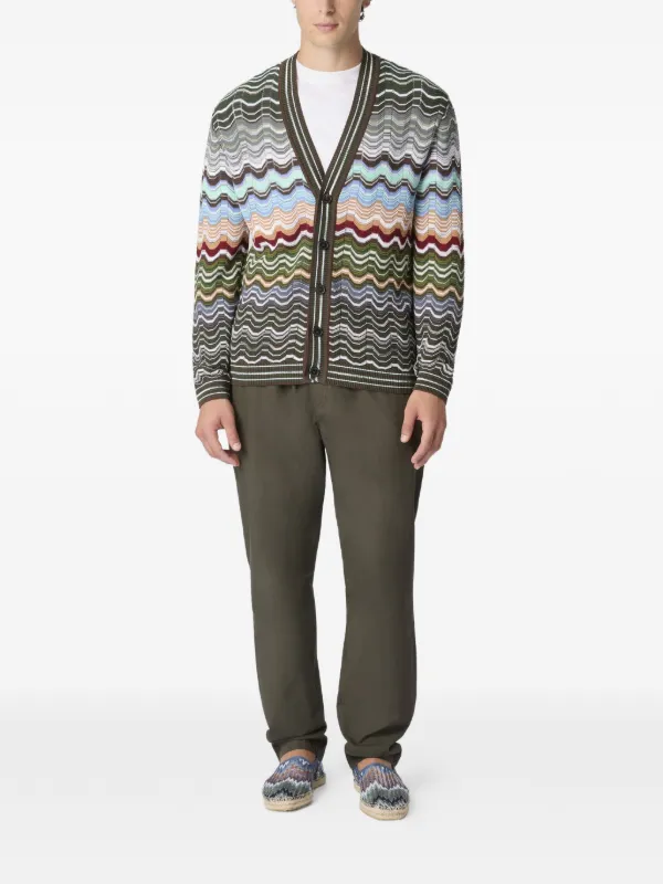 Missoni ジグザグ カーディガン | グリーン | FARFETCH JP