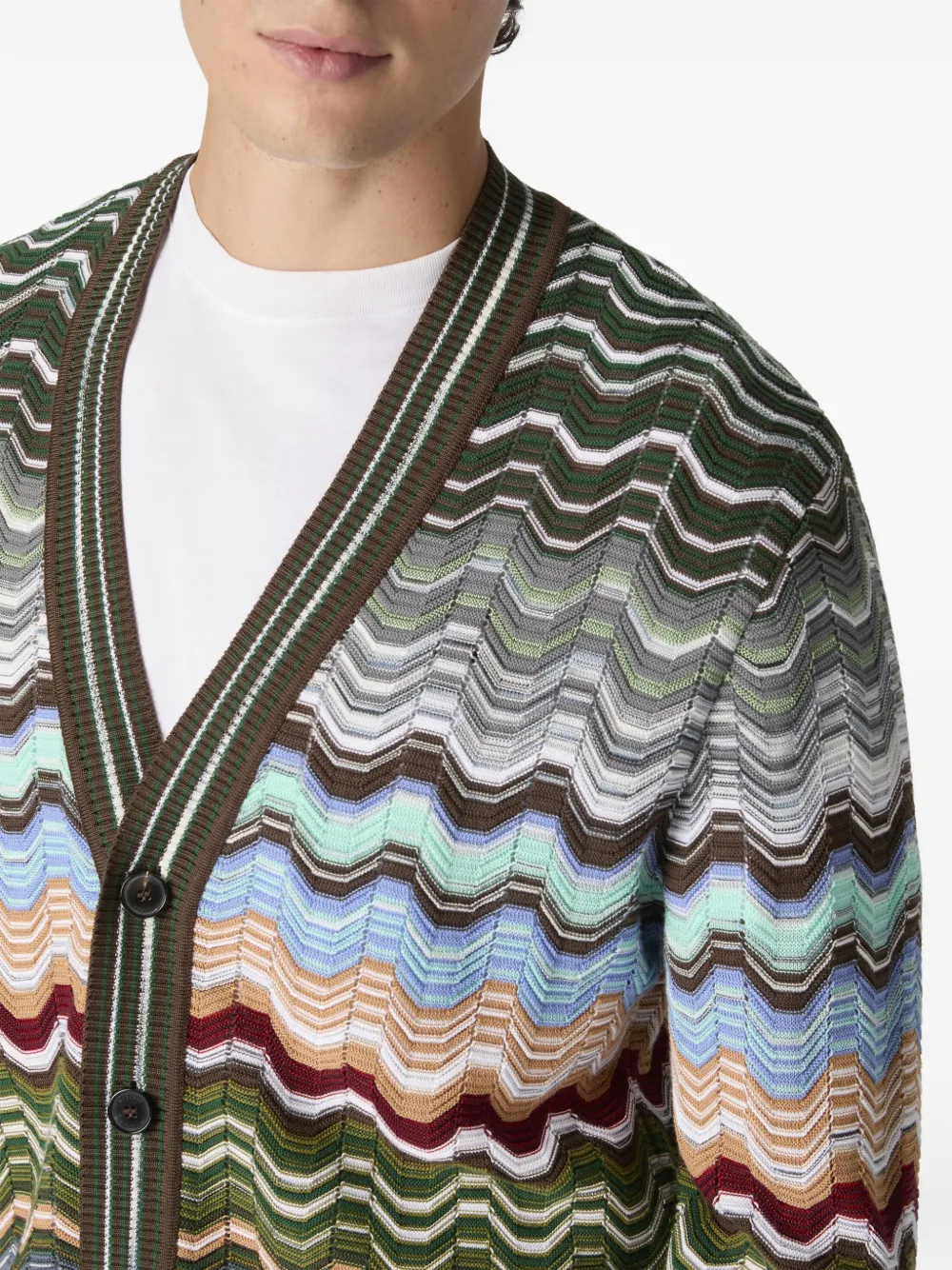 Missoni ジグザグ カーディガン | グリーン | FARFETCH JP