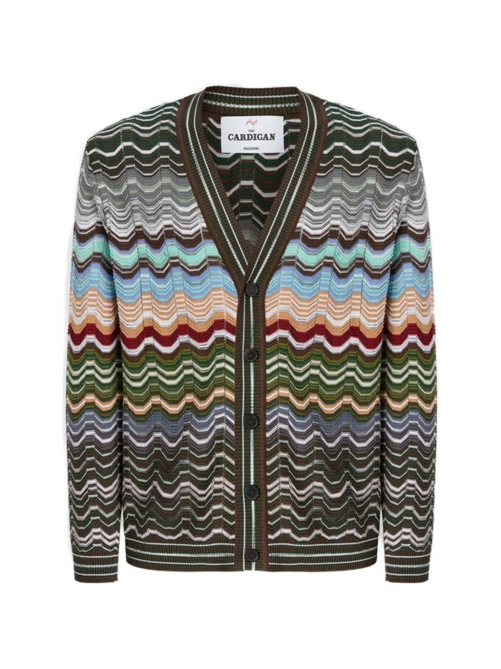 Missoni zig-zag cardigan - Verde