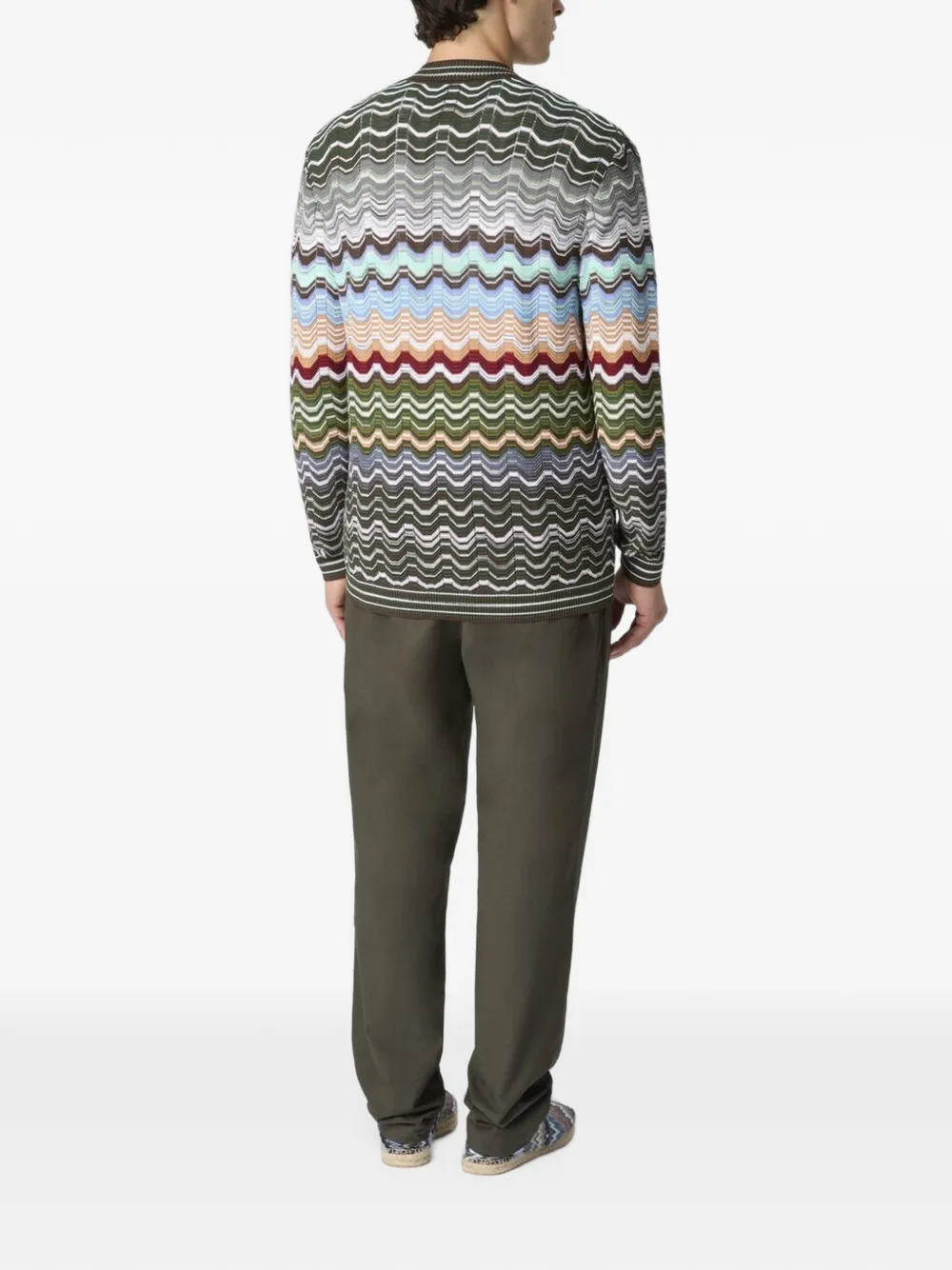 Missoni Vest met zigzag-patroon Groen