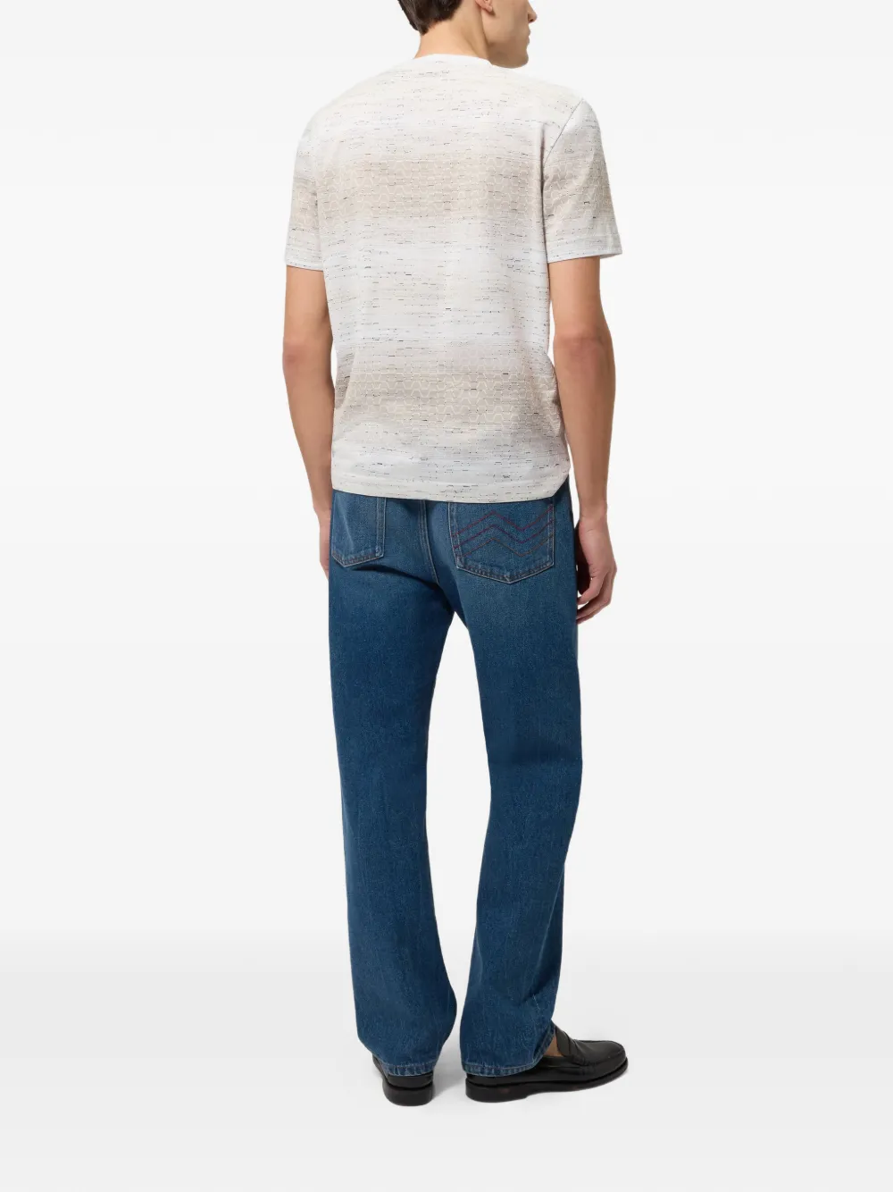 Missoni T-shirt met kleurverloop Wit