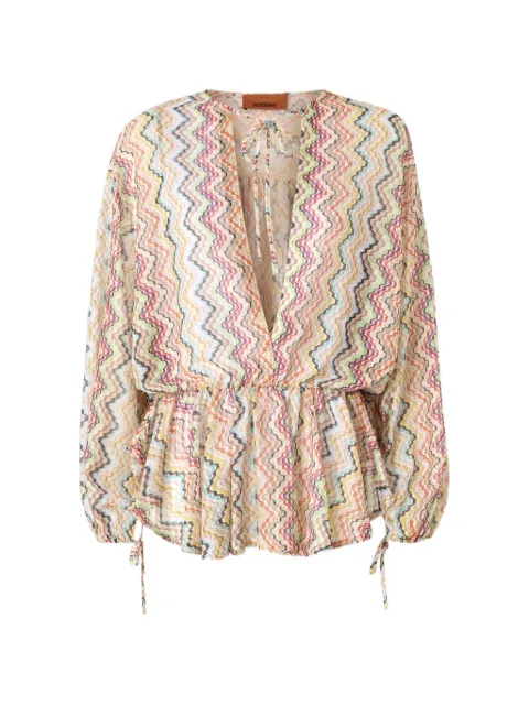 Missoni 人字纹图案沙滩罩衫