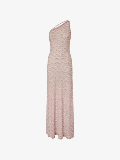 Missoni Vestido longo ombro único