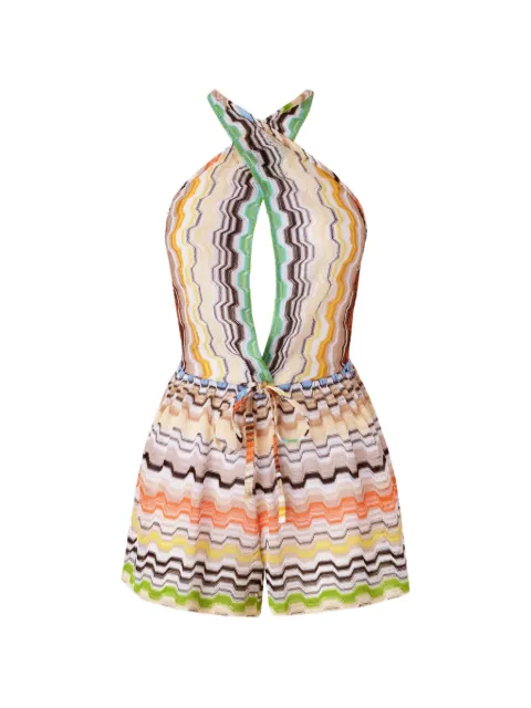 Missoni jumpsuit corto con motivo de rayas