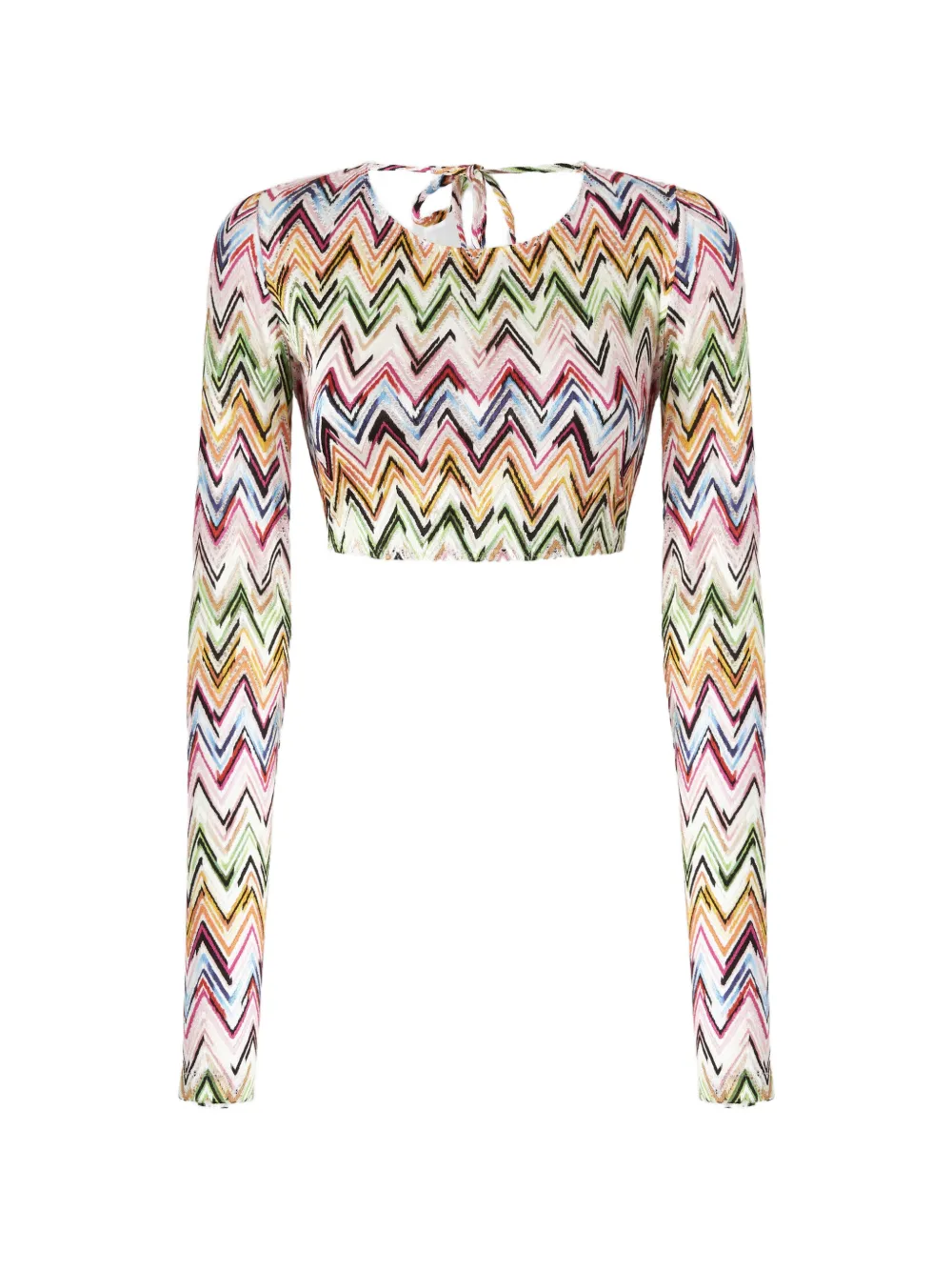 Missoni zig-zag long-sleeved top - Bianco